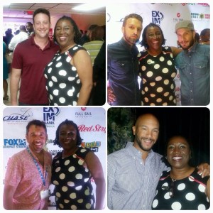 Film Commissioner Carole Beckford with Hollywood film and TV professionals