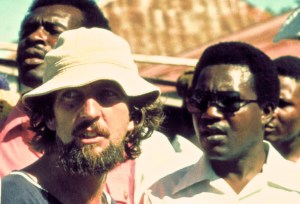 Jamaican director Perry Henzell, who famously made The Harder They Come, on left